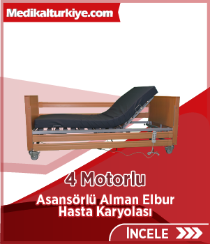 4 Motorlu Asansörlü Alman Elbur Hasta Karyolası