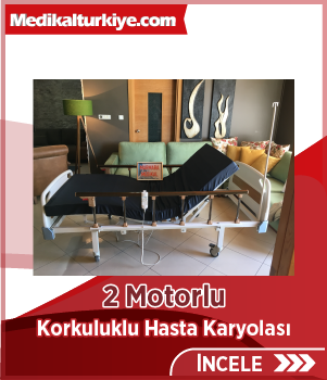 2 Motorlu Korkuluklu Hasta Karyolası